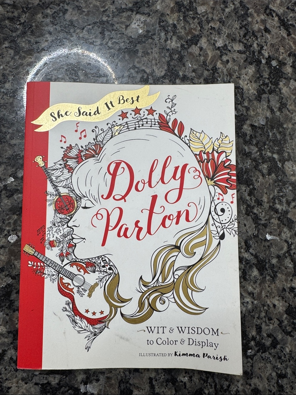 Dolly Parton 'She Said It Best' Coloring & Display Book NEW